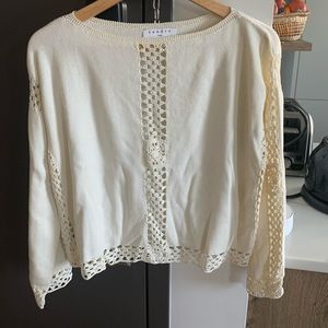 White jumper Sandro US 4 very good condition
